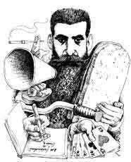 Karikatur von Herzl